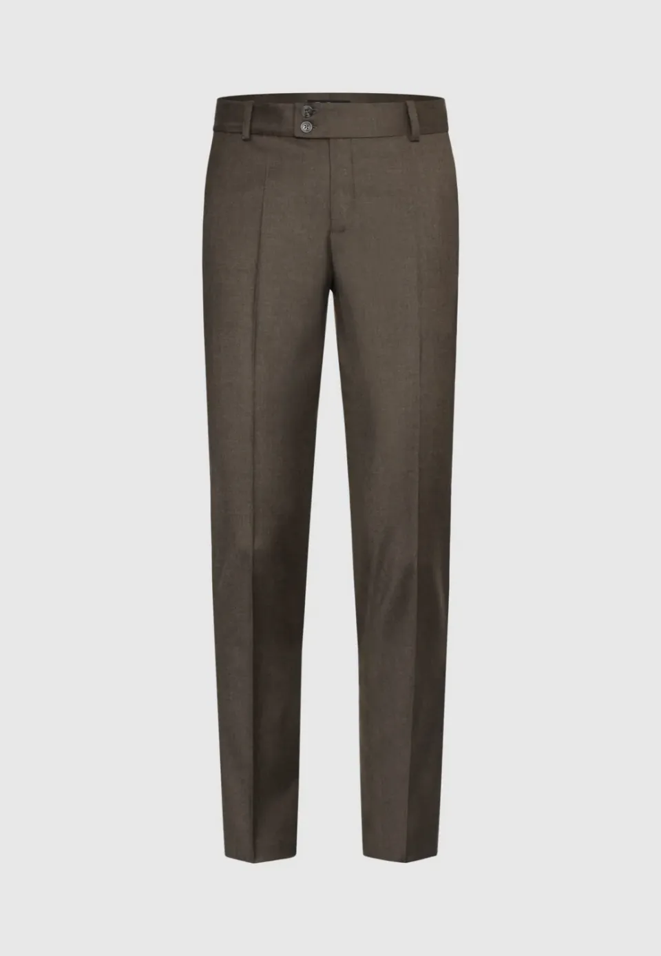 Pierre Talamon pantalon flanelle brun chaud