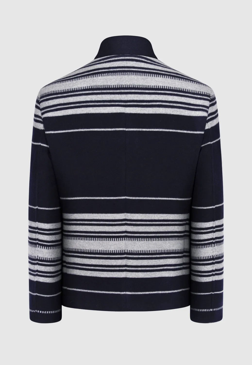 Pierre Talamon Blouson zippé laine cachemire bleu marine