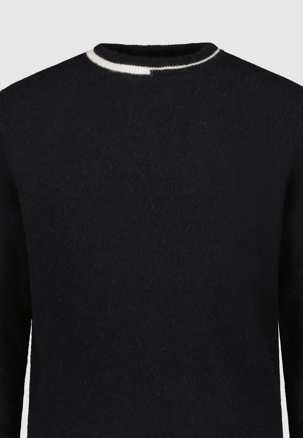 Pierre Talamon Pull alpaga noir homme hiver