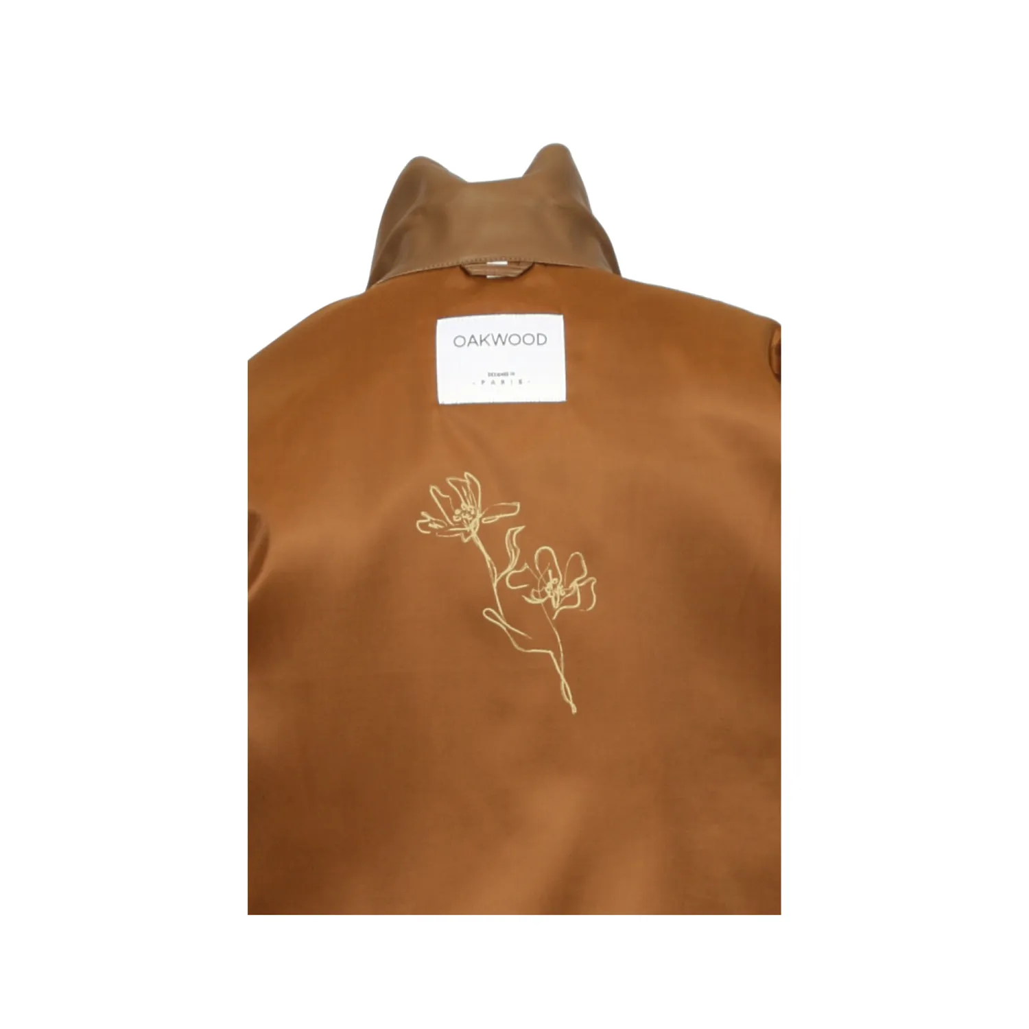 Oakwood Houston 65311 veste cuir mouton marron clair
