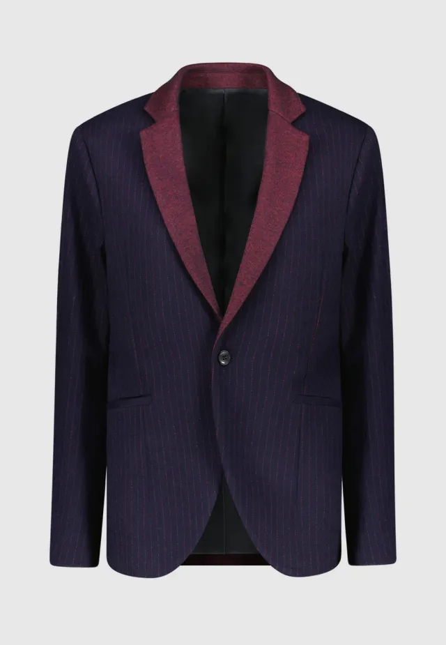 Pierre Talamon rayée veste col contrasté