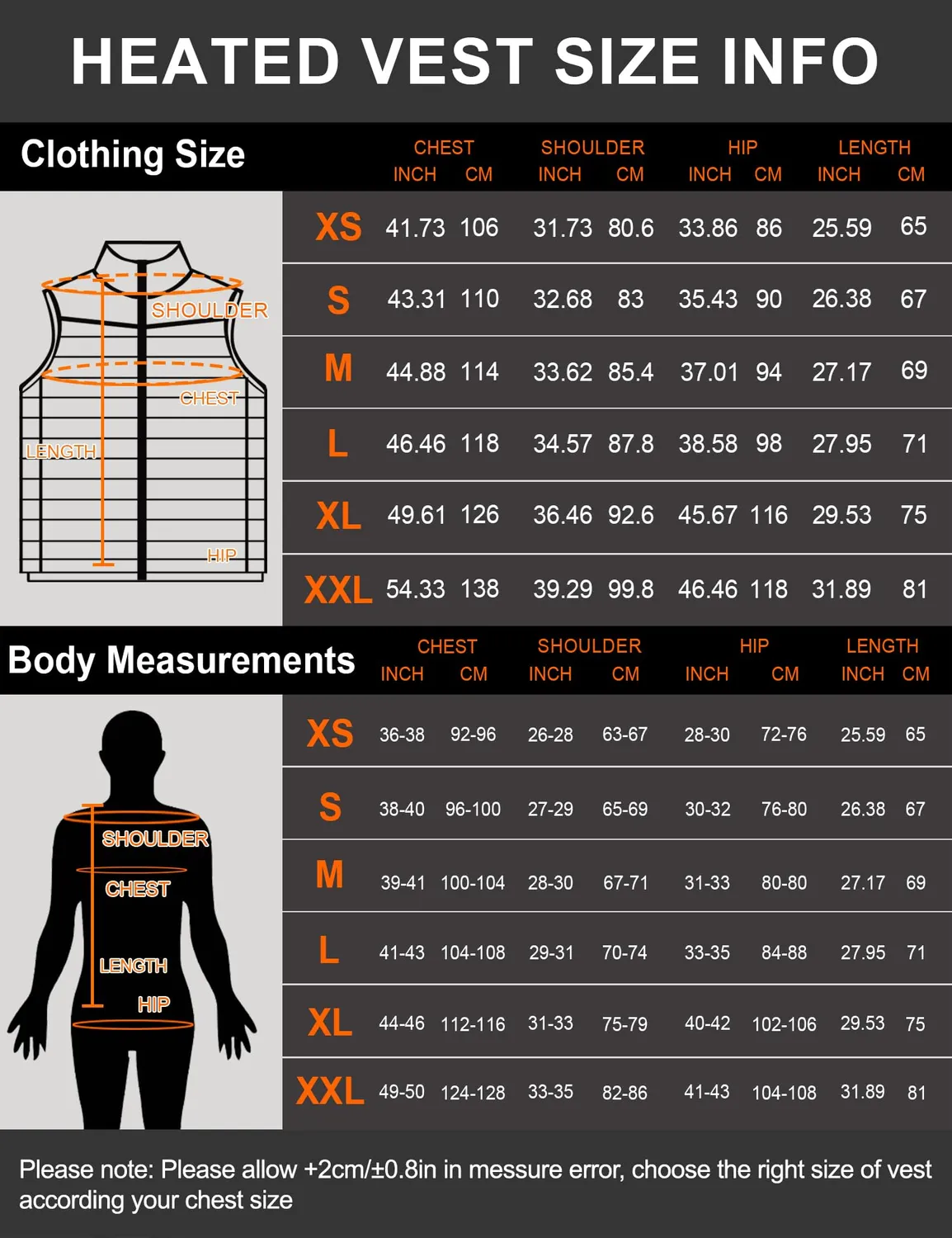 Vapesoon 15 Zones Gilet Chauffant Taille S Sans Batterie