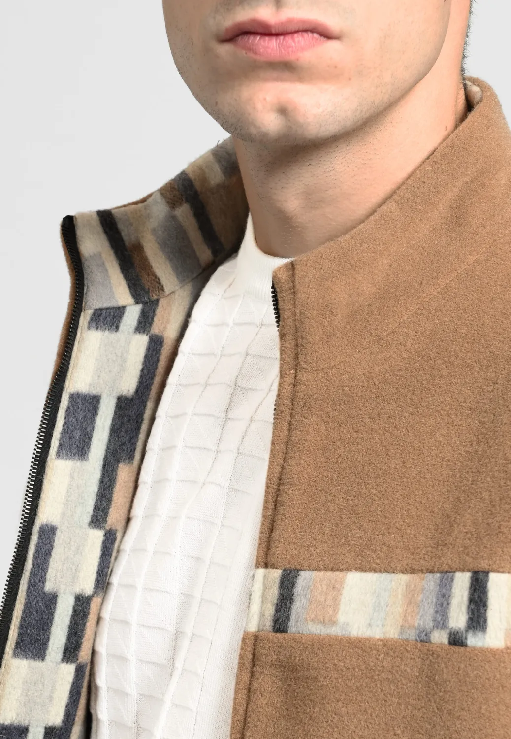 Pierre Talamon Miel blouson homme couleur miel