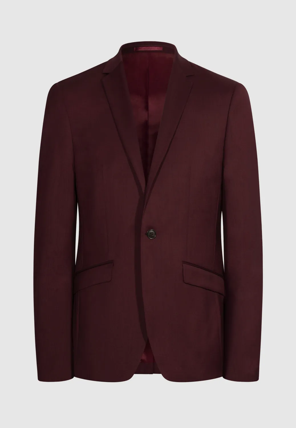 Pierre Talamon costume bordeaux laine 2 pièces