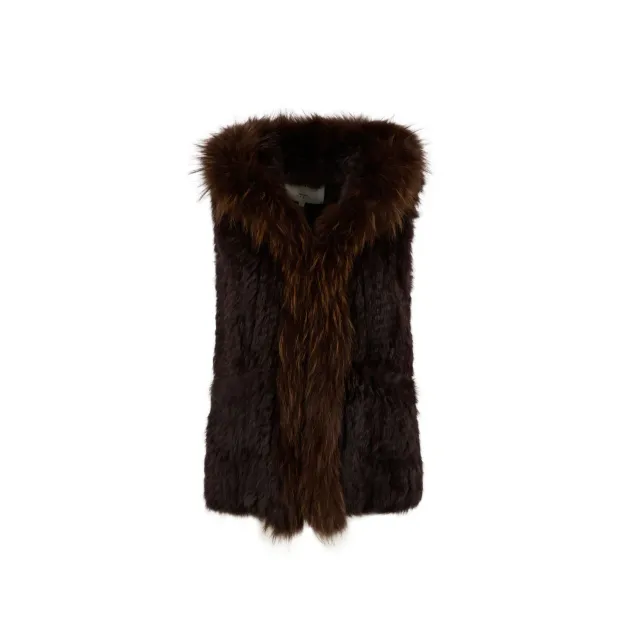 Oakwood Maliha 64900 gilet marron fourrure lapin