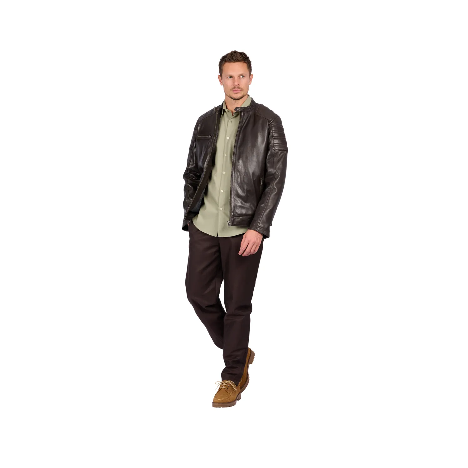 Oakwood Shelby 65178 blouson cuir marron mouton