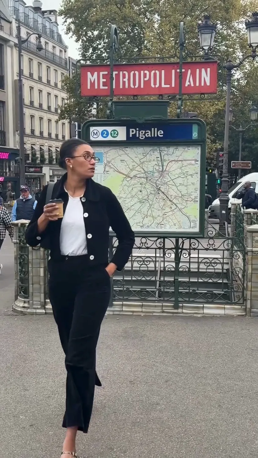 Cotelé Paris Pantalon Pince pantalon noir velours bio