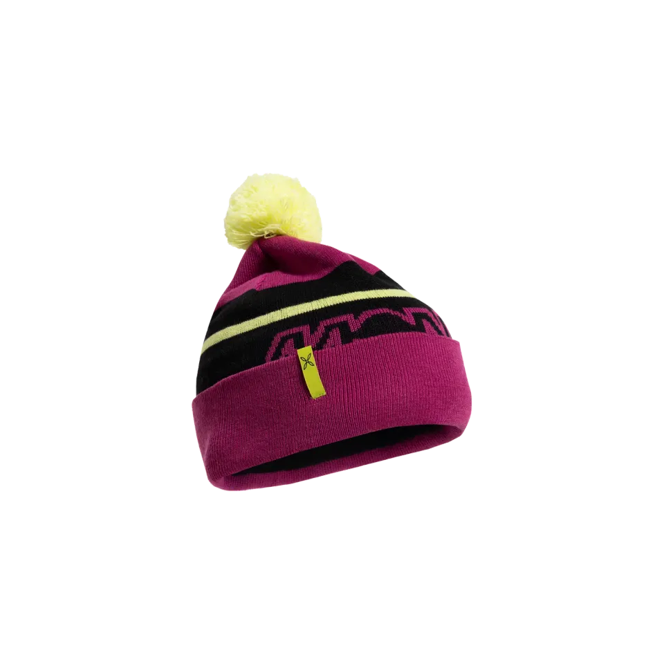 Montura Pop Beanie bonnet pompon noir chaud doublure polaire