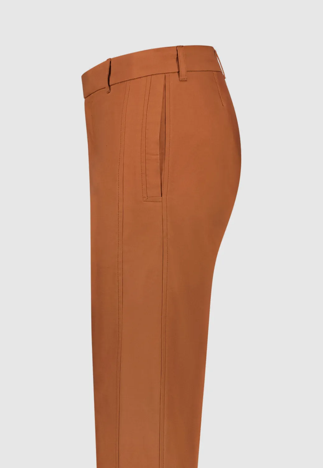 Pierre Talamon Yoke Brique pantalon homme brique