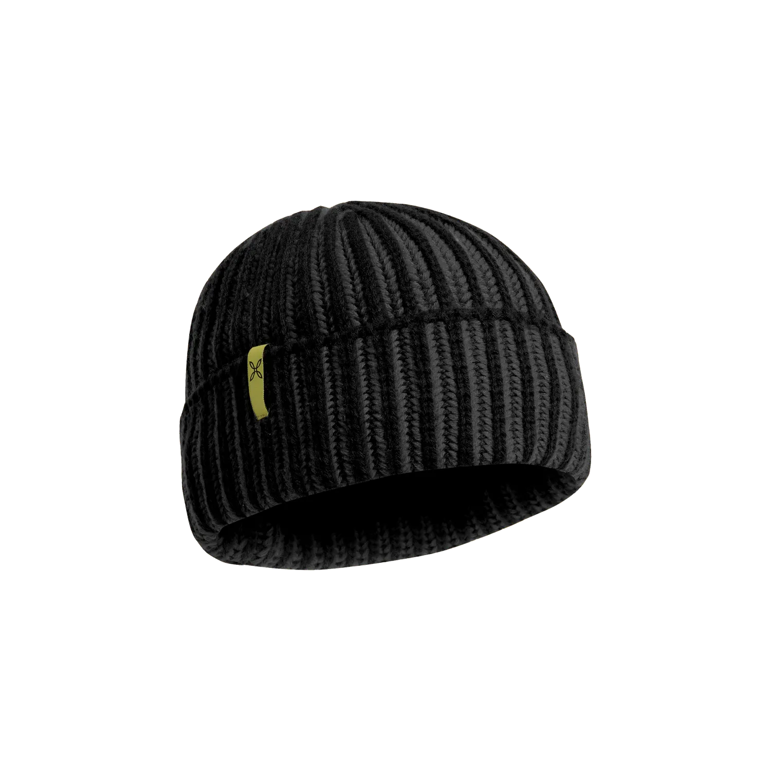 Montura Bliss Beanie bonnet merinos noir revers