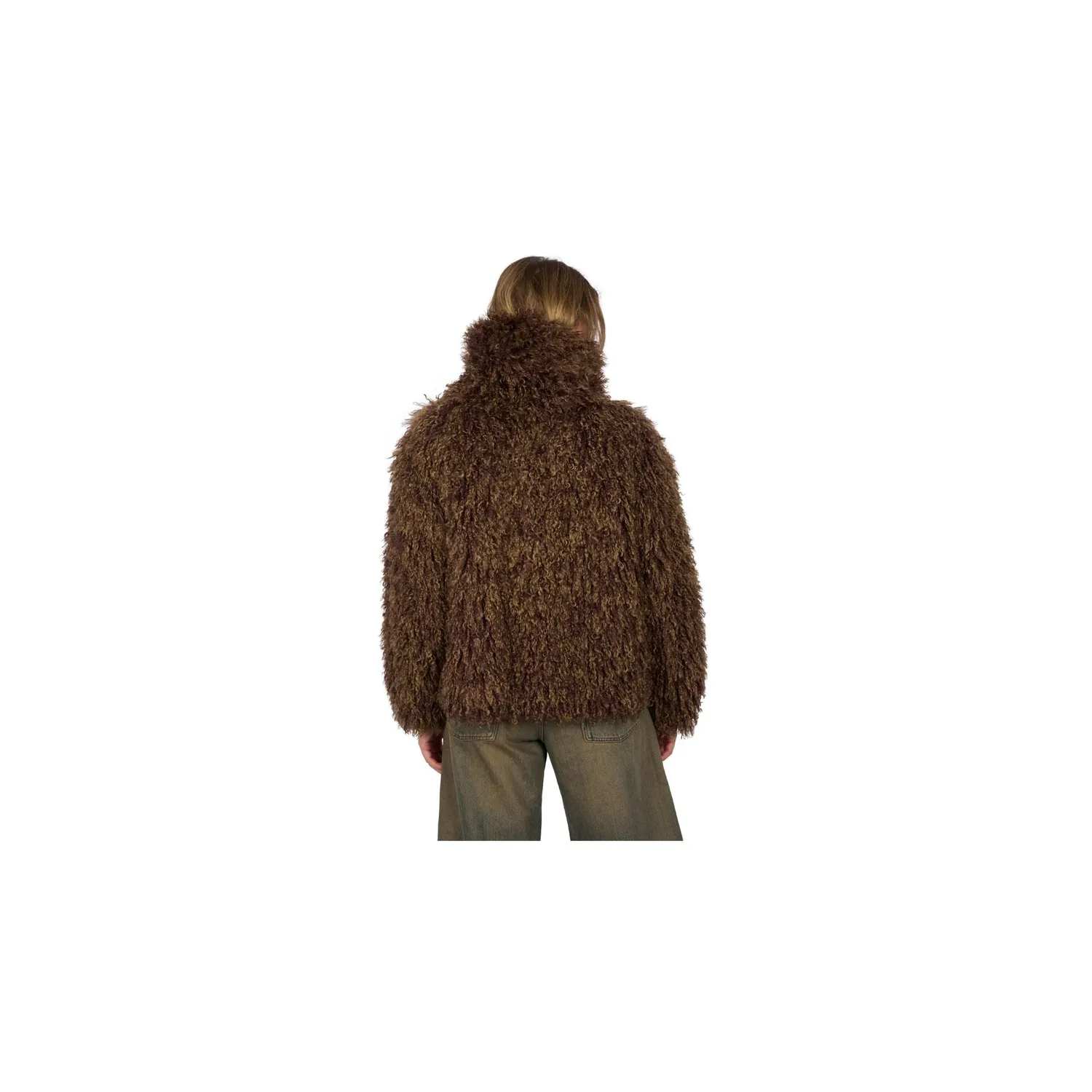 Oakwood Kyoto 65263 veste fausse fourrure bronze courte