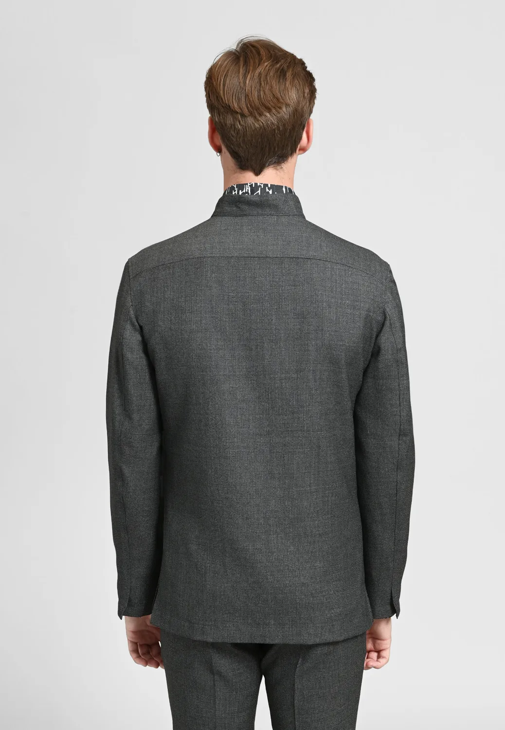 Pierre Talamon Pointy Grey veste grise coupe droite