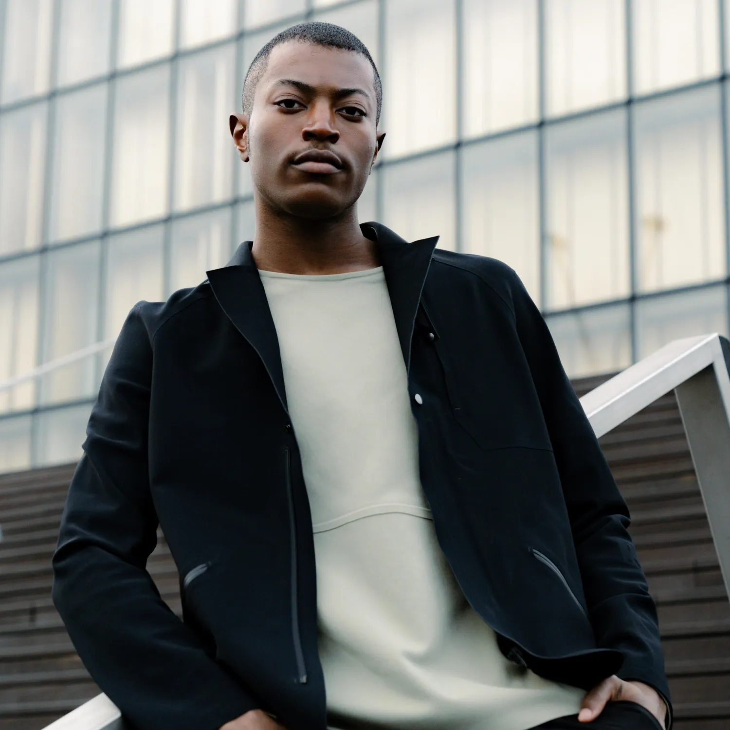 INSPYRATIONS Fusyon blazer homme noir stretch déperlant