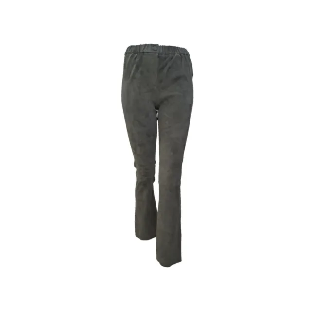 Oakwood Freya 64728 pantalon cuir gris foncé stretch