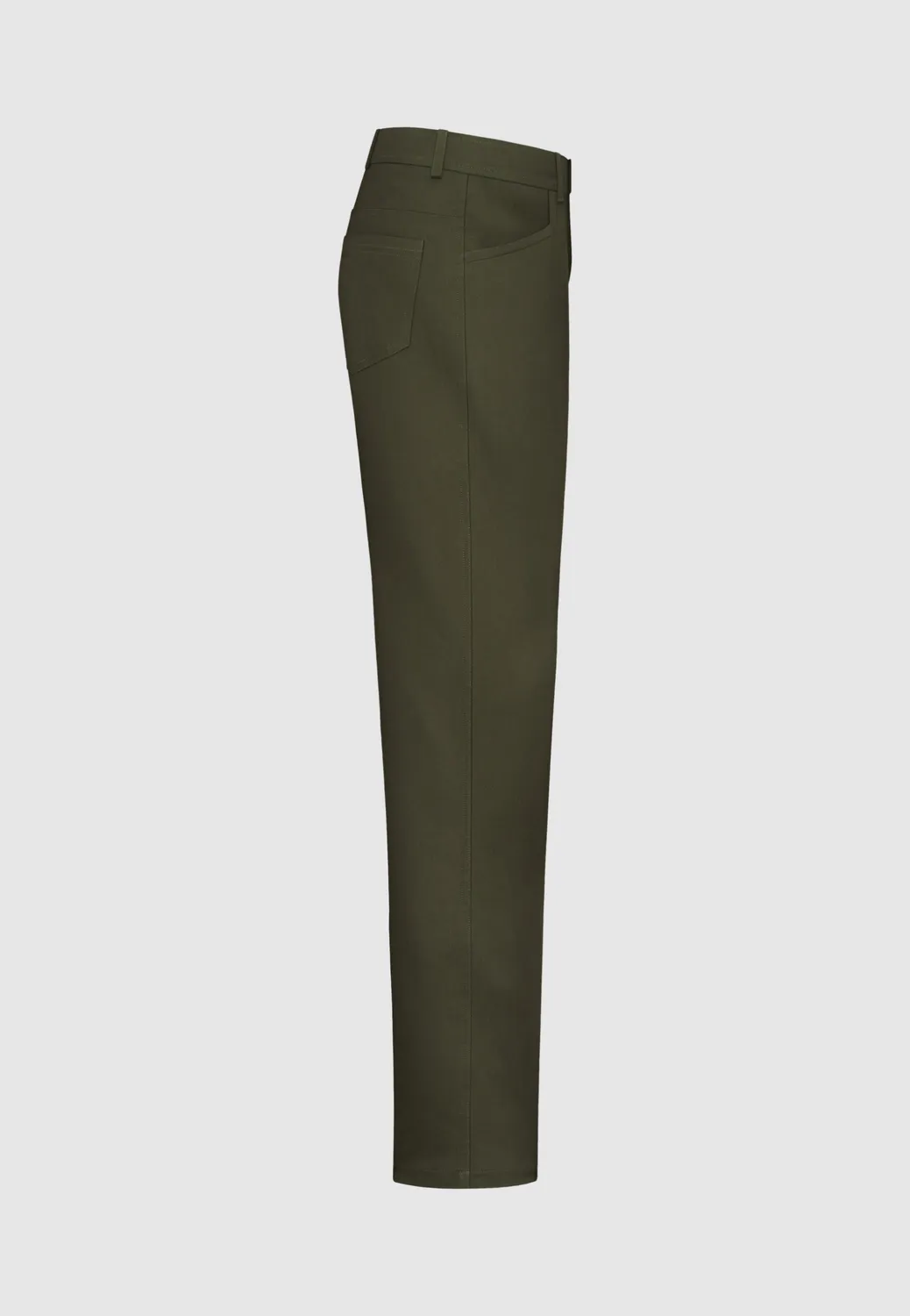 Pierre Talamon chino pantalon coton kaki coupe droite
