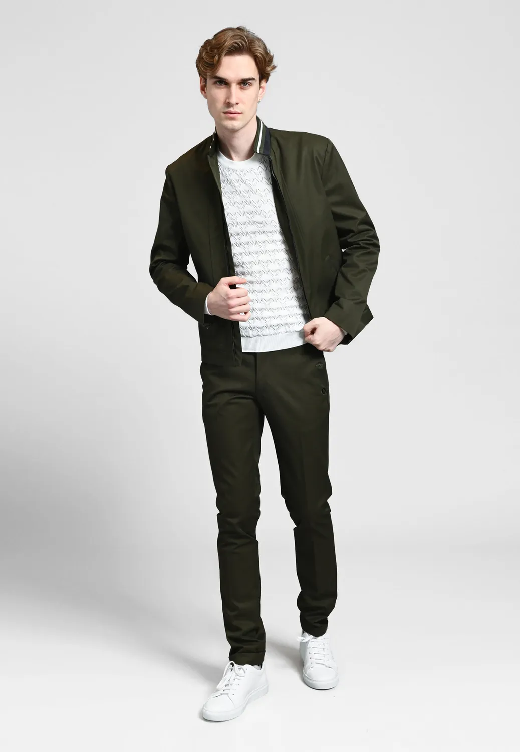 Pierre Talamon Bauer blouson kaki prêt à porter