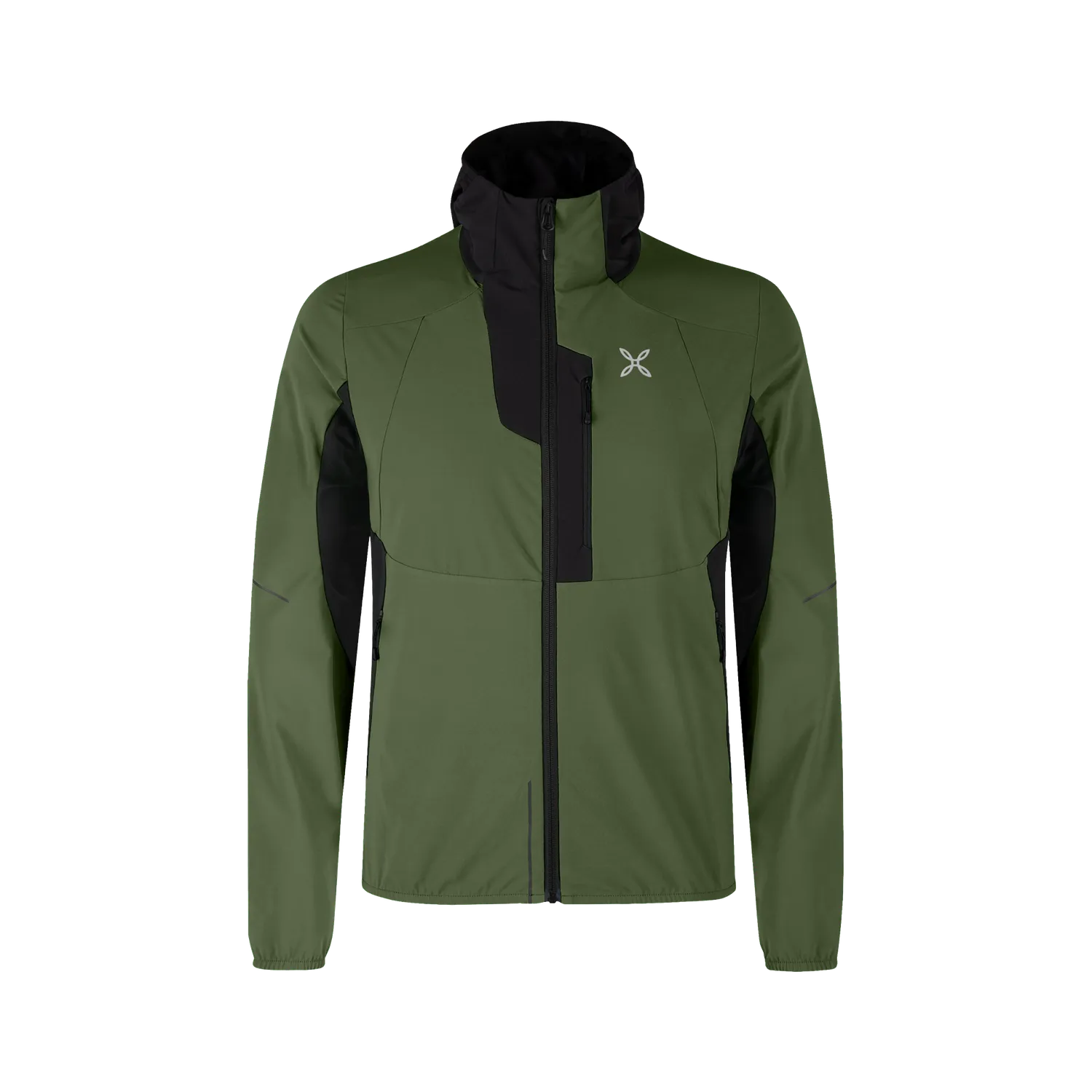 Montura Flash Hooded veste softshell vibe green coupe-vent