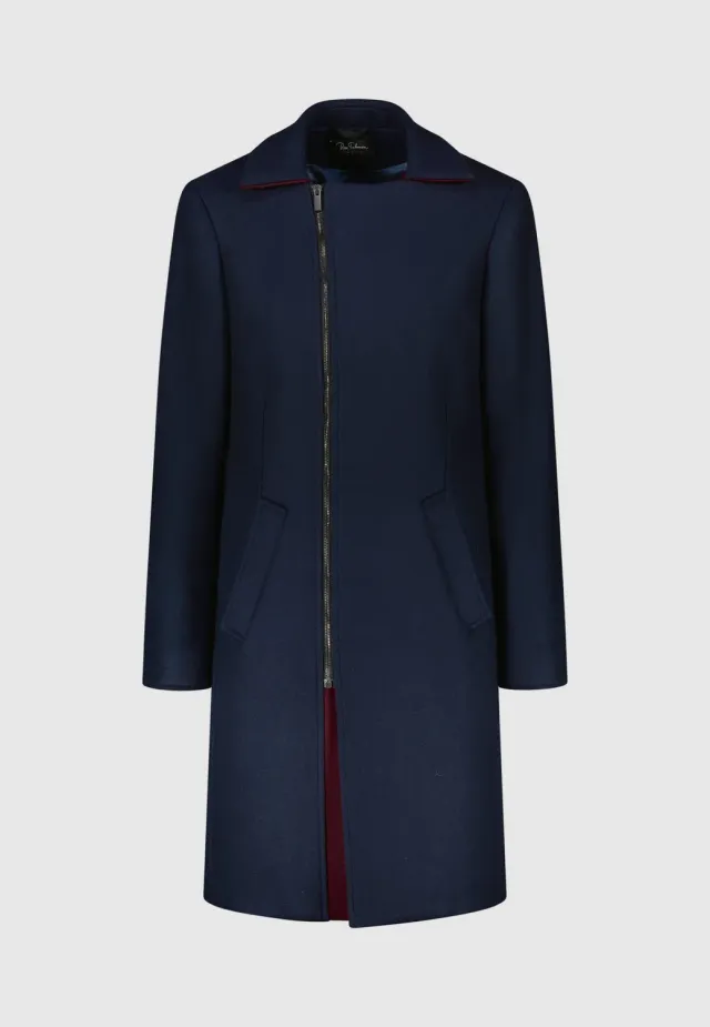 Pierre Talamon Kéros manteau marine hiver