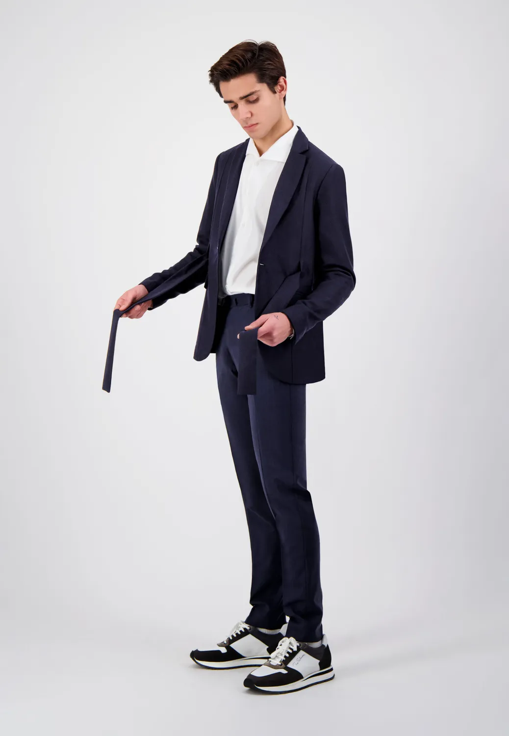 Pierre Talamon Belt veste homme bleu marine