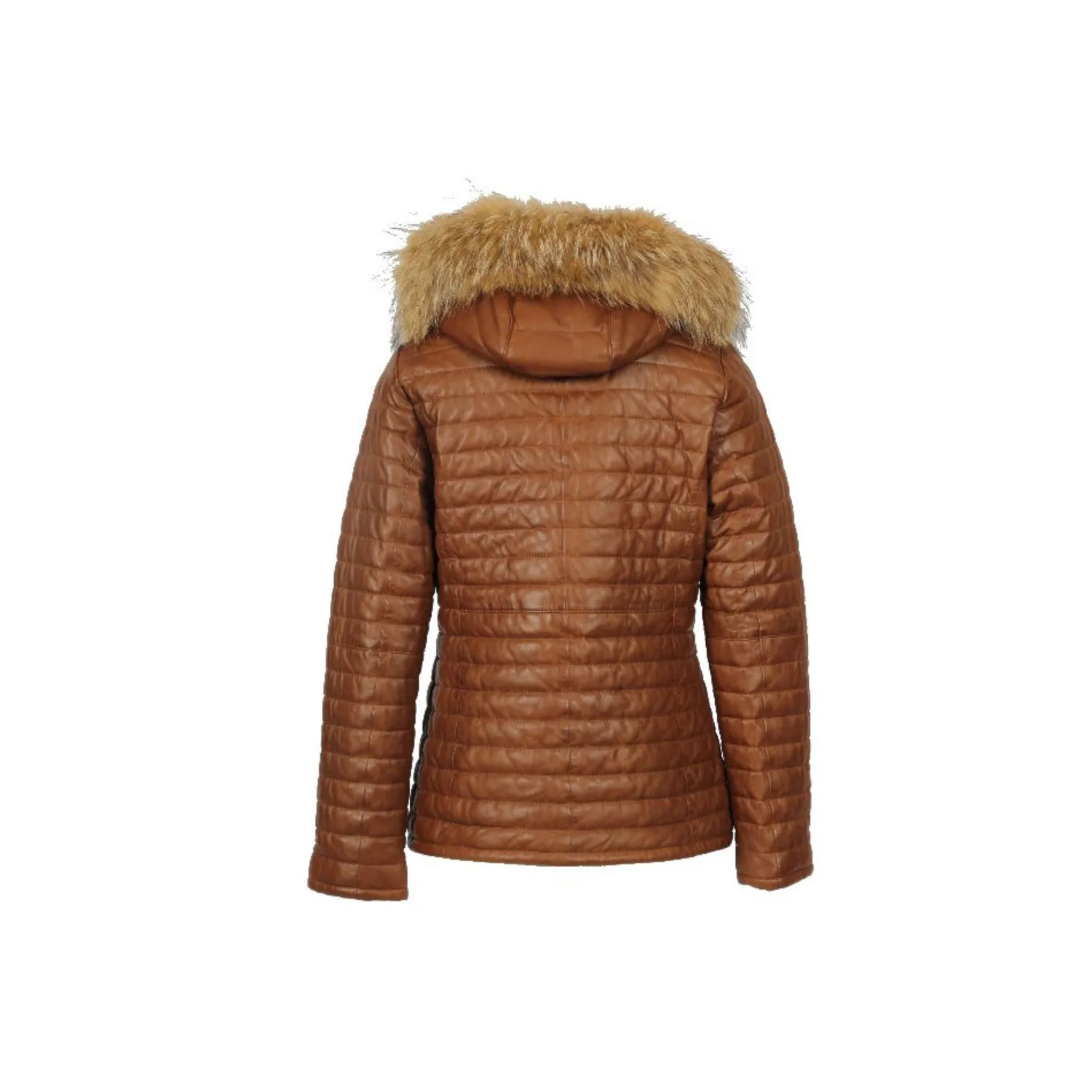 Oakwood Mandy 64911 doudoune cognac cuir capuche