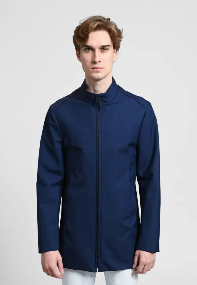 Pierre Talamon Pizon parka camo bleu imperméable
