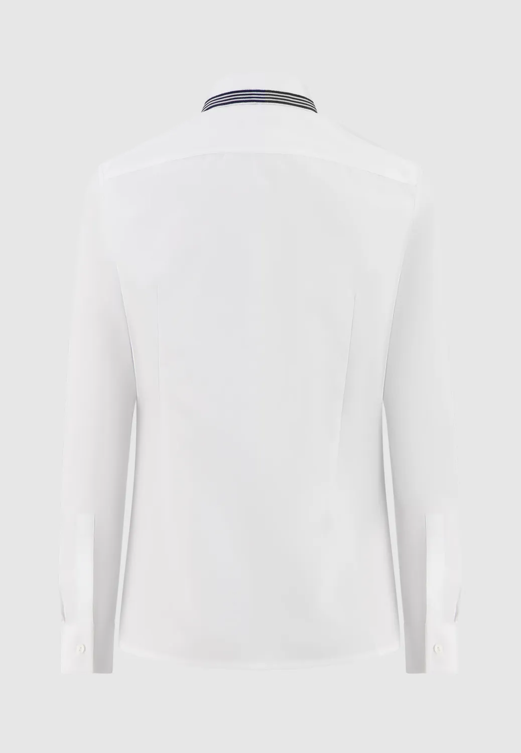 Pierre Talamon chemise blanche col galon homme