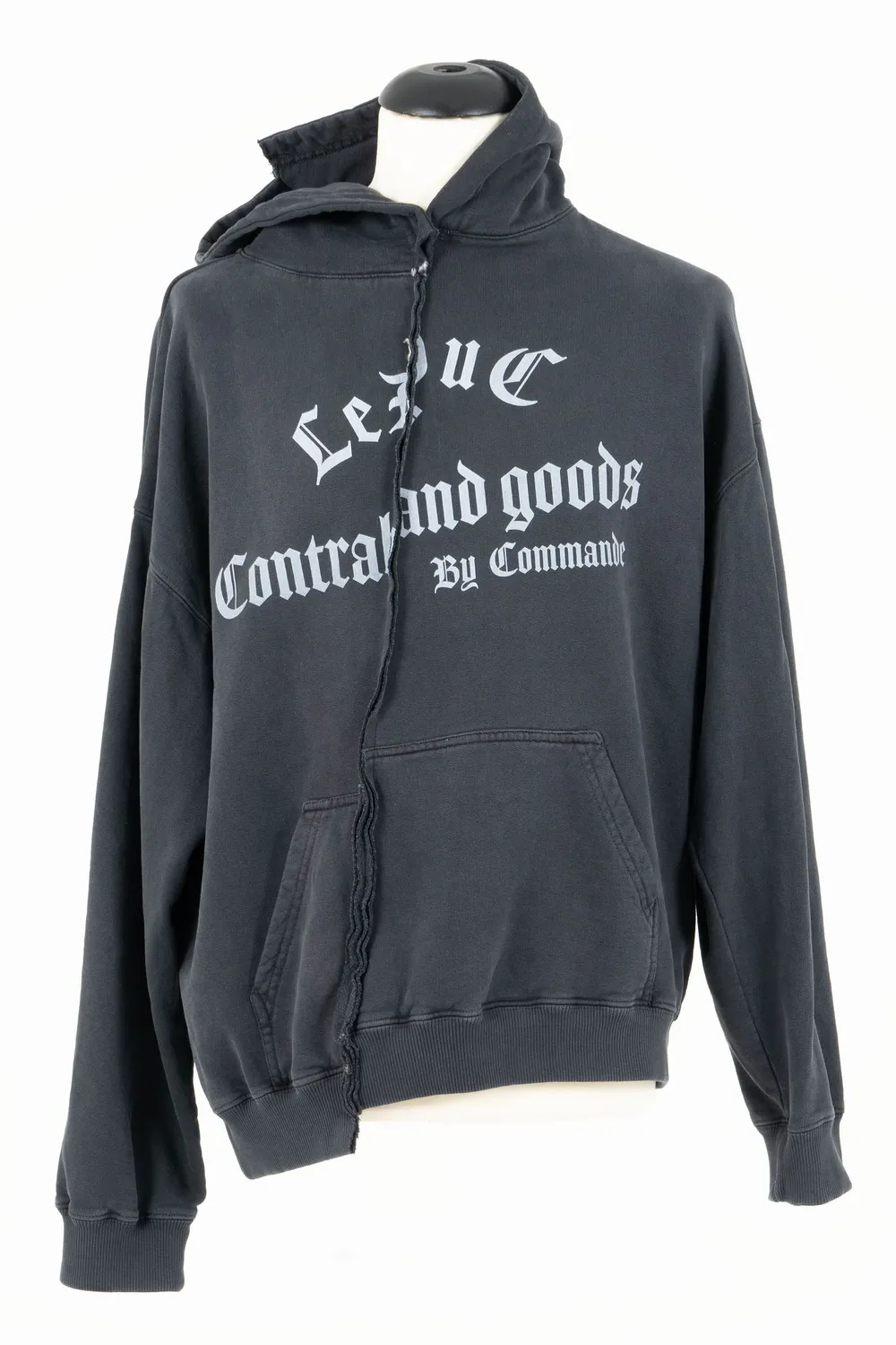 Paolo Leduc El Santo sweat capuche noir oversize