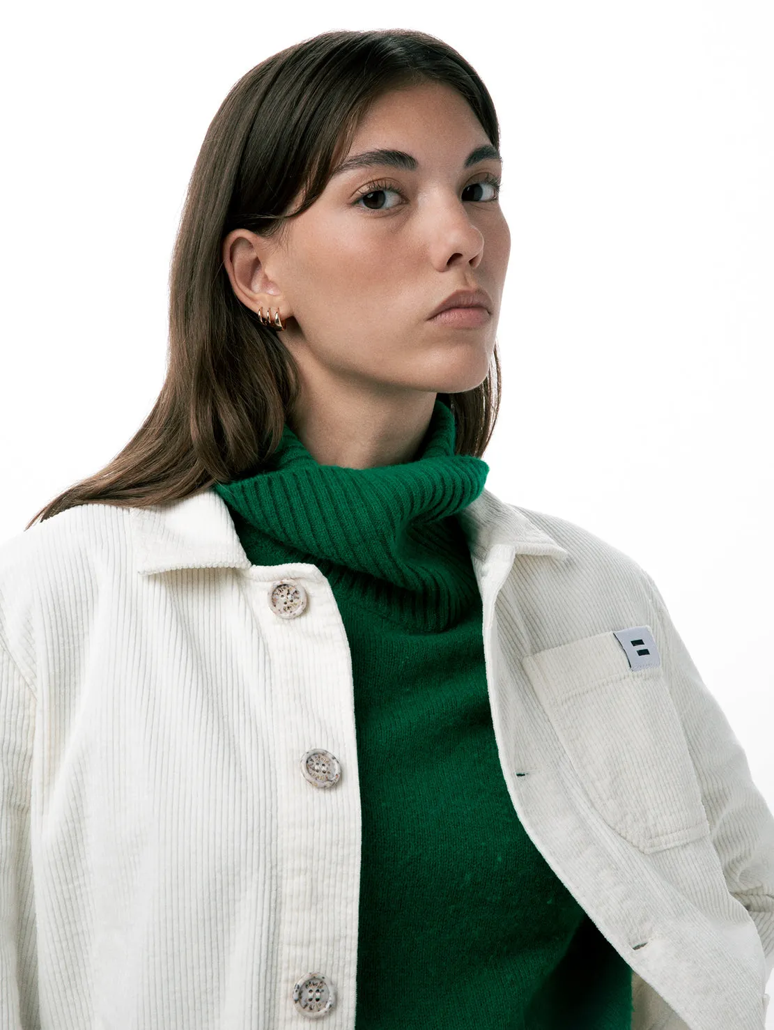 Cotelé Paris Worker veste écru velours bio mixte