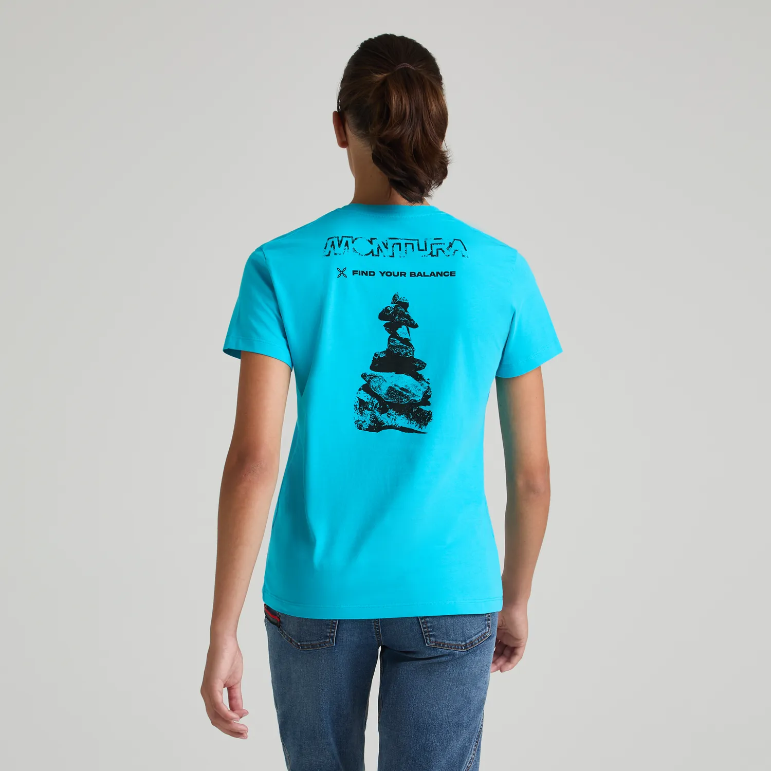 Montura Balance T-shirt Woman t-shirt bronze brown coton