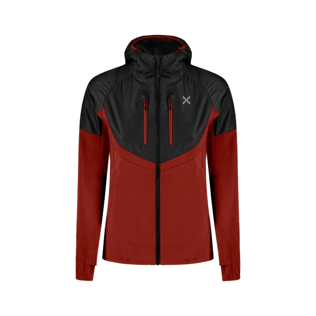 Montura Spitze Hybrid veste femme tabac coupe-vent chaude