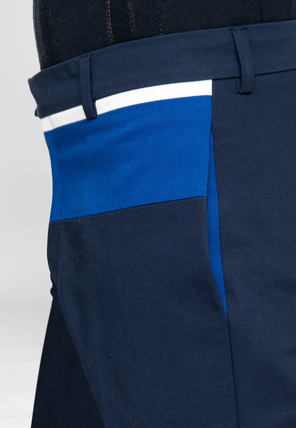 Pierre Talamon Rubana pantalon bleu marine homme droit