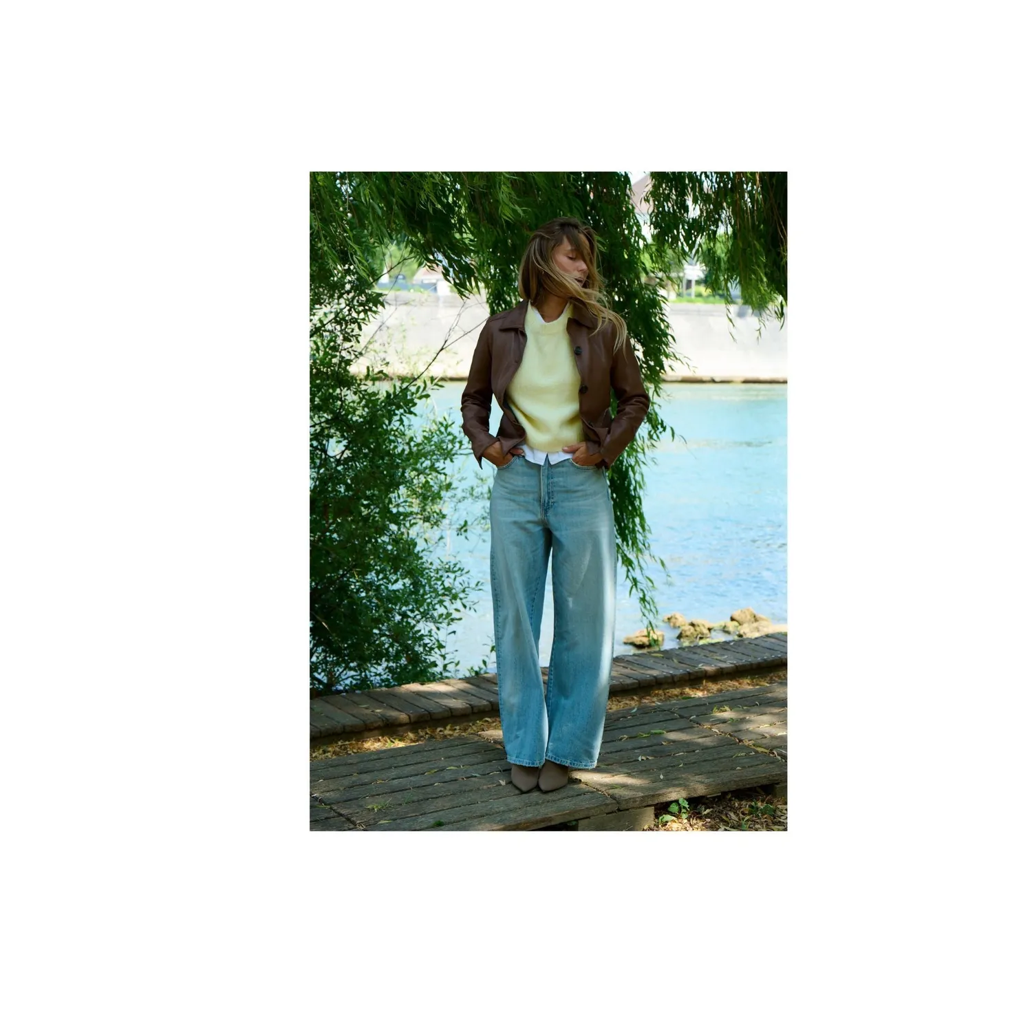 Oakwood Lexia 64966 veste cuir tan