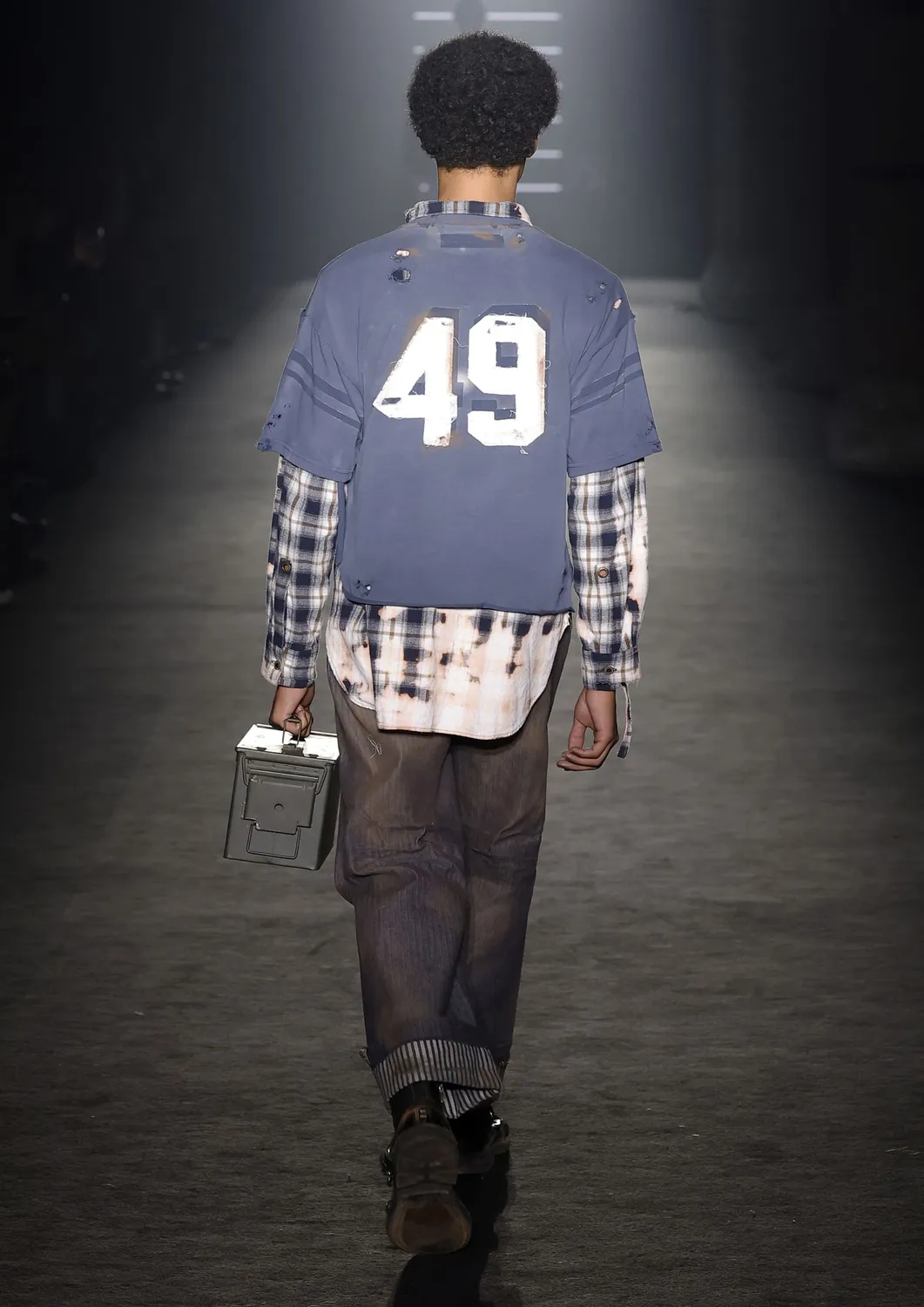 Paolo Leduc Kurt surchemise flanelle carreaux bleus