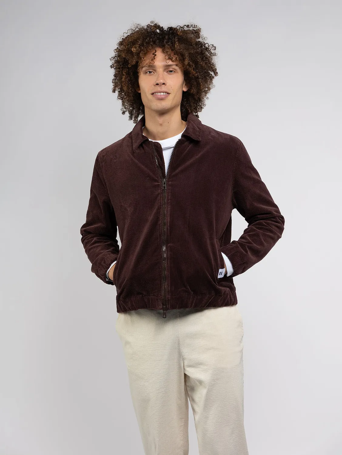 Cotelé Paris Isaac blouson chocolat velours coton bio