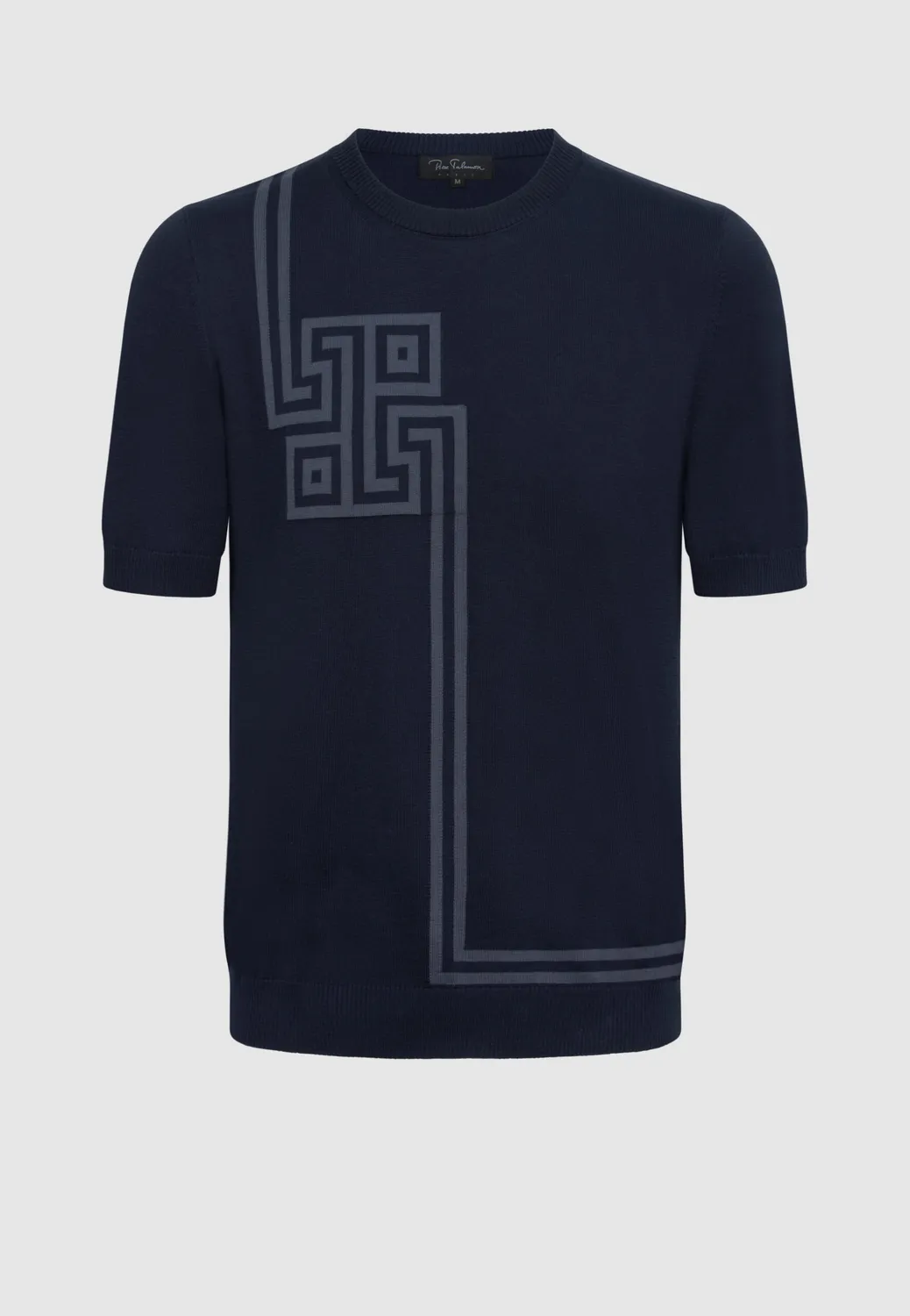 Pierre Talamon t-shirt jersey coton motif graphique marine
