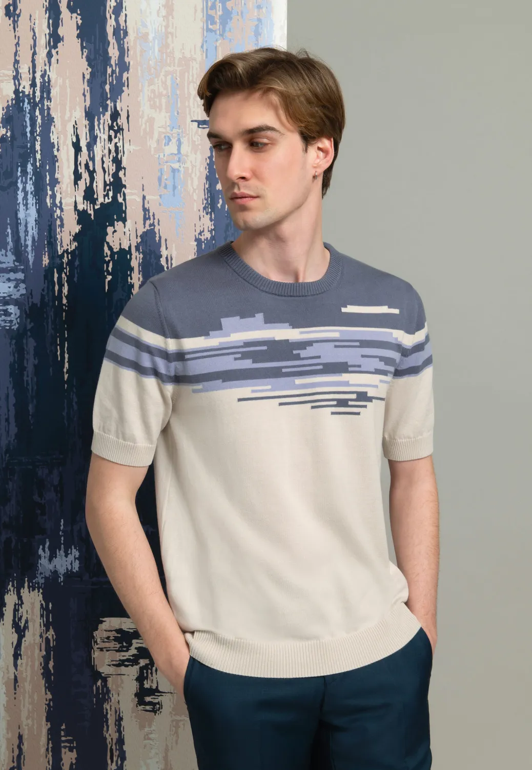 Pierre Talamon T-shirt Jersey Antibes coton