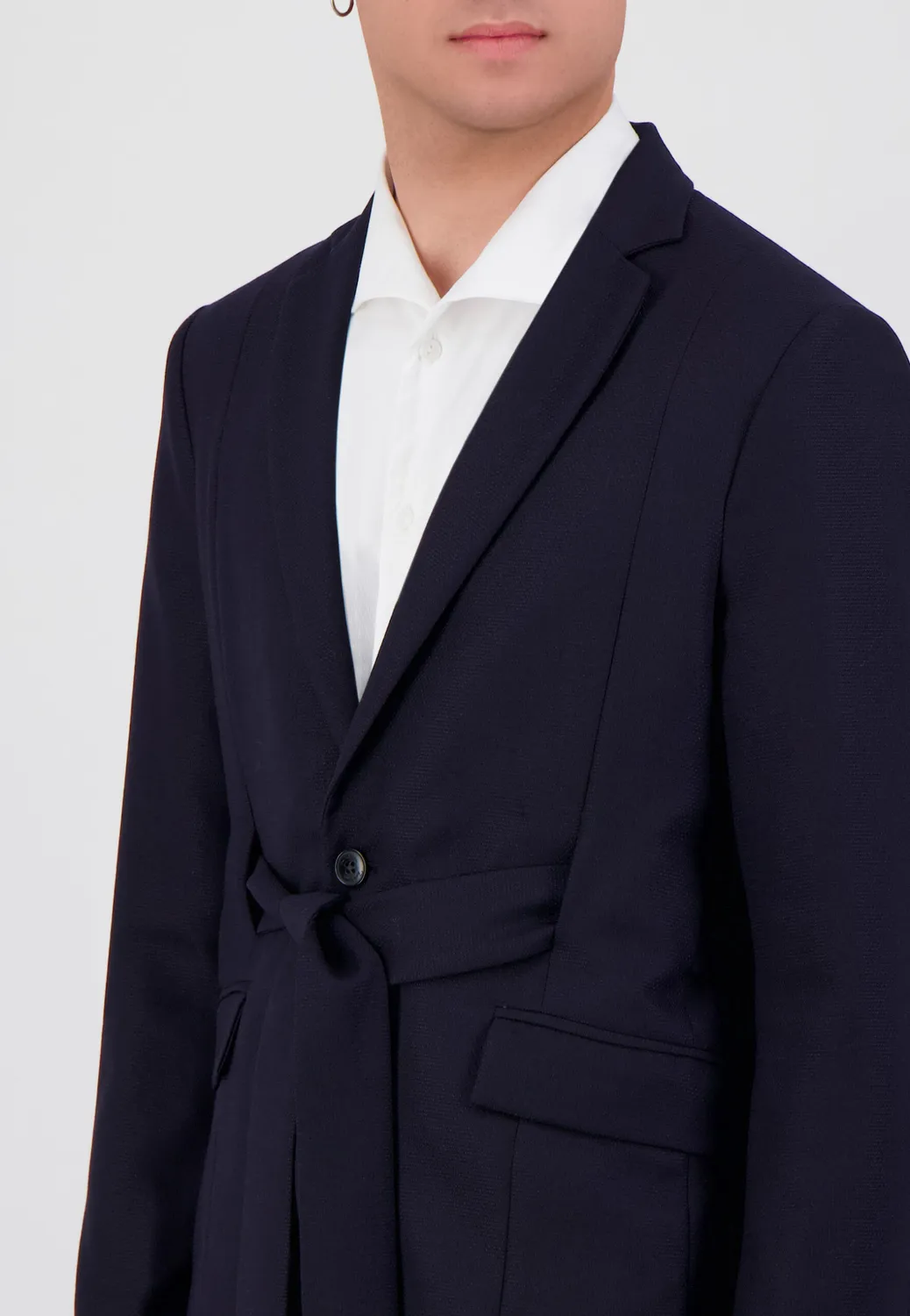 Pierre Talamon Belt veste homme bleu marine