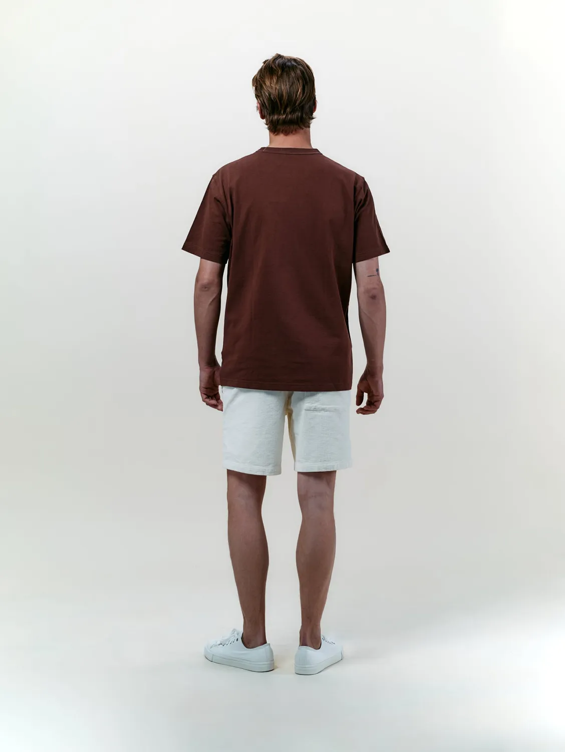 Cotelé Paris Lazy short écru velours coton bio