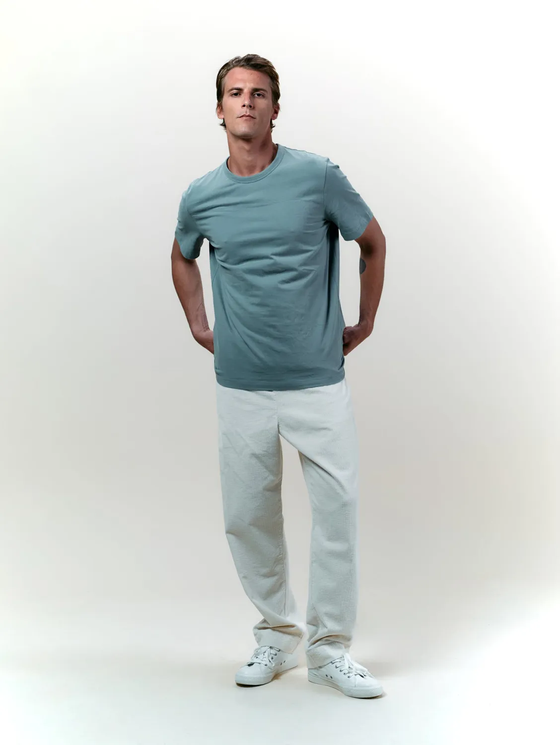 Cotelé Paris Lazy pantalon homme blanc velours côtelé