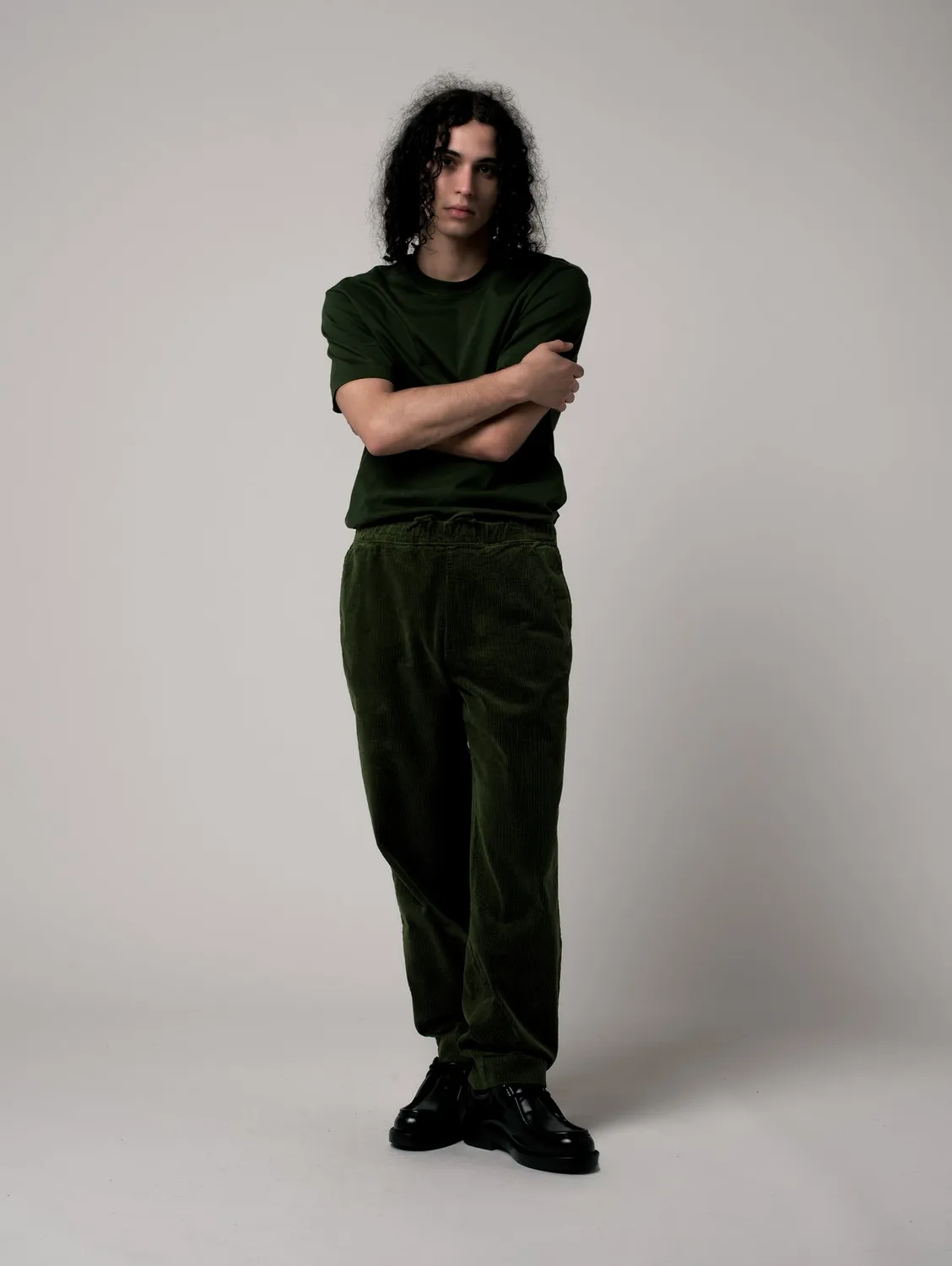 Cotelé Paris Pantalon Lazy Kaki homme velours taille élastiquée