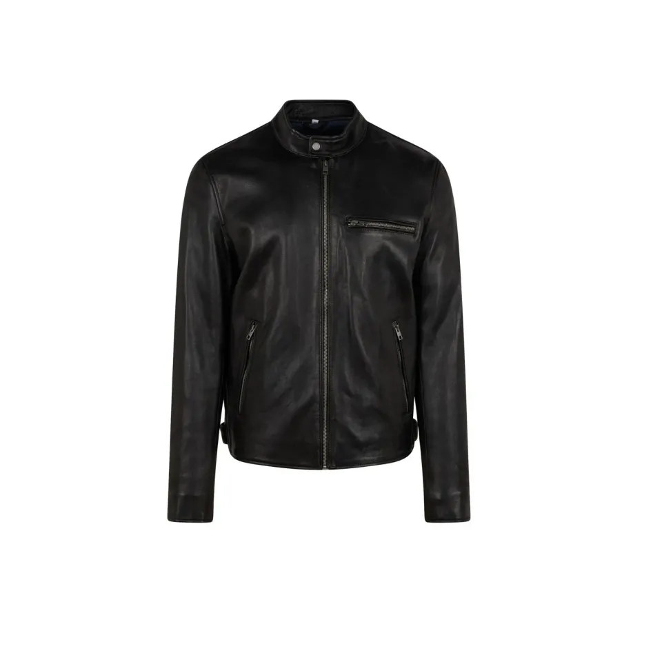 Oakwood Kevin 65086 blouson cuir noir col montant
