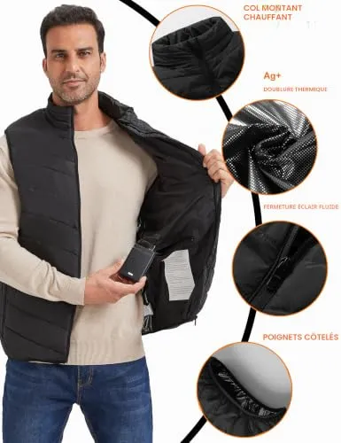 Vapesoon 15 Zones Gilet Chauffant Taille S Sans Batterie