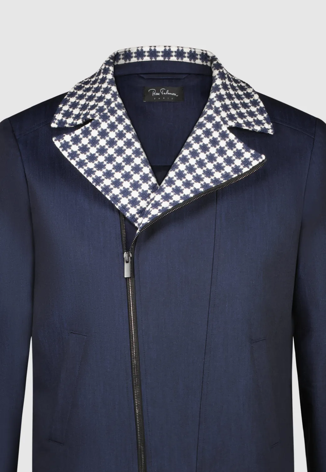 Pierre Talamon Perfecto blouson marine zippé