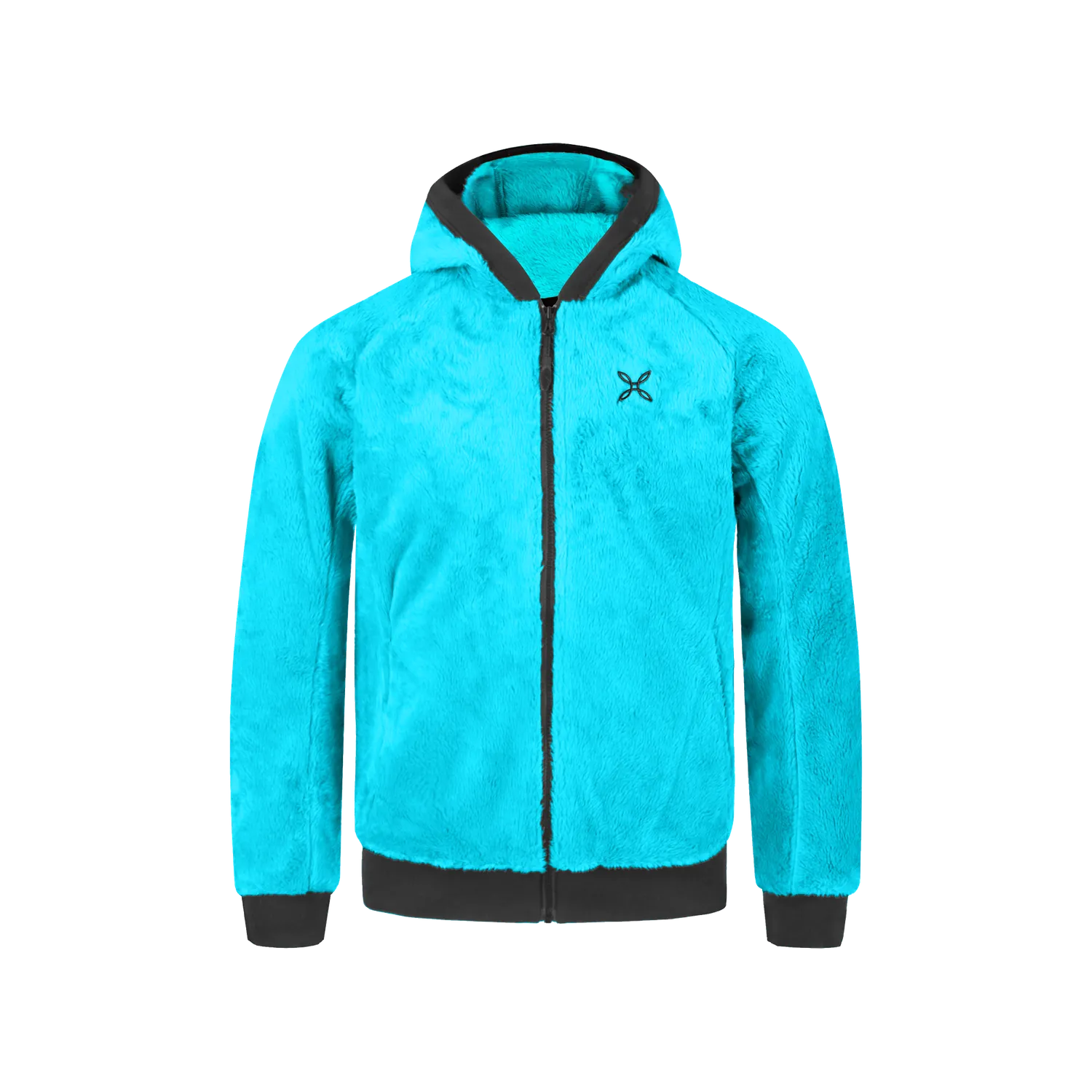 Montura Track sweat capuche enfant turquoise polaire