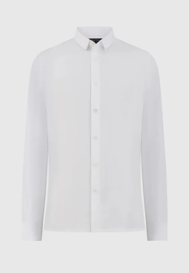 Pierre Talamon Prince chemise blanche coton cintrée