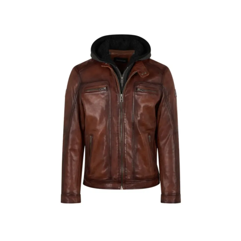 Oakwood Drink Réf. 65176 blouson cuir Cognac