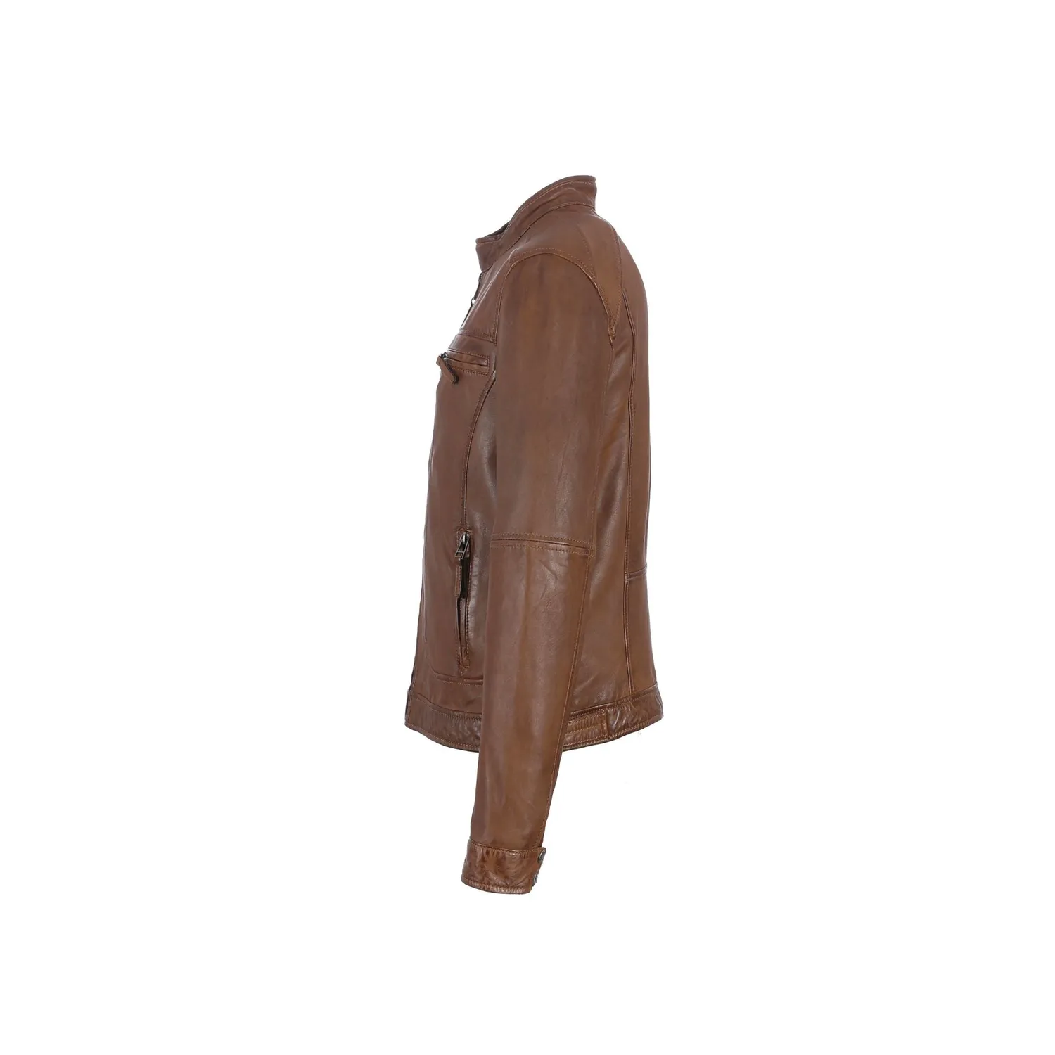 Oakwood Casey 60901 blouson cuir tobacco motard