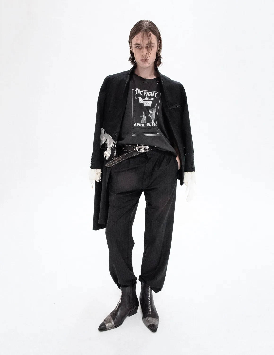 Paolo Leduc Cigarette t-shirt coton bio noir délavé