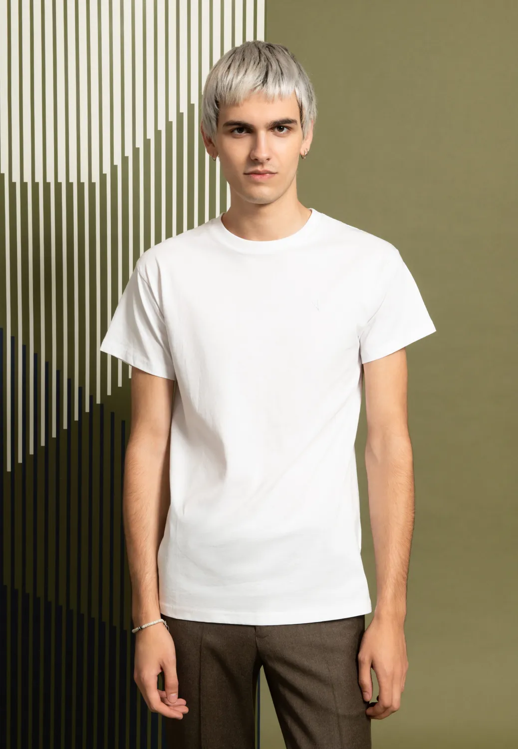 Pierre Talamon Jersey Blanc t-shirt blanc coton
