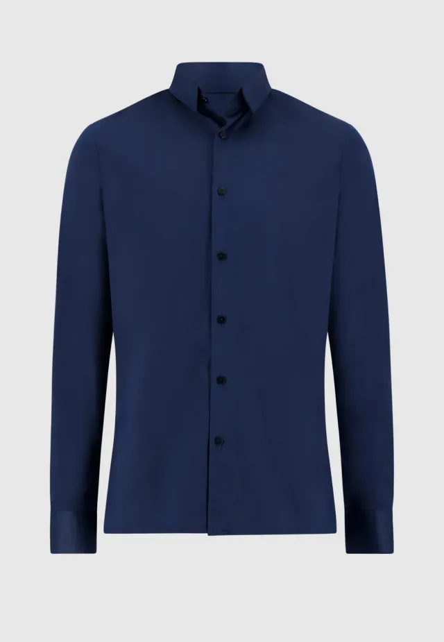 Pierre Talamon chemise bleue stretch homme